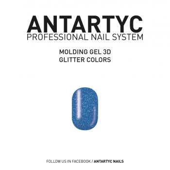 3D Molding Glitter Gel Blue - 8ml