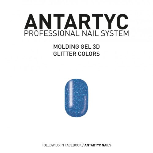3D Molding Glitter Gel Blue - 8ml
