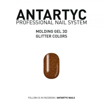 3D Molding Glitter Gel Braun - 8ml