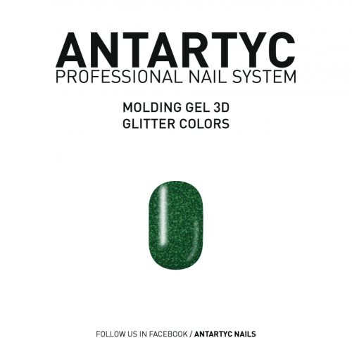 3D Molding Glitter Gel Dark green - 8ml