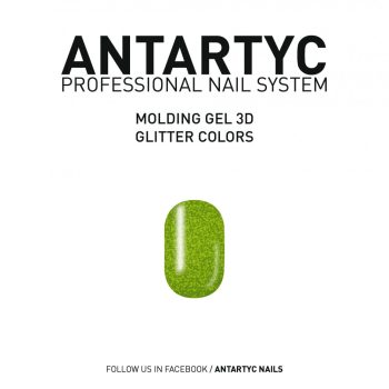 3D Molding Glitter Gel Hell green - 8ml