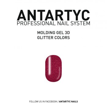 3D Molding Glitter Gel Red - 8ml