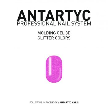 3D Molding Glitter Gel Rosa - 8ml