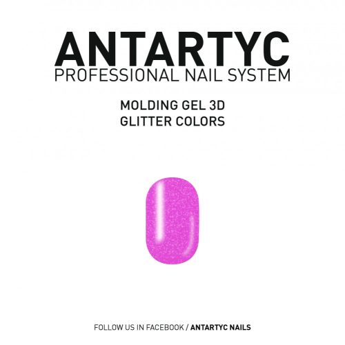 3D Molding Glitter Gel Rosa - 8ml