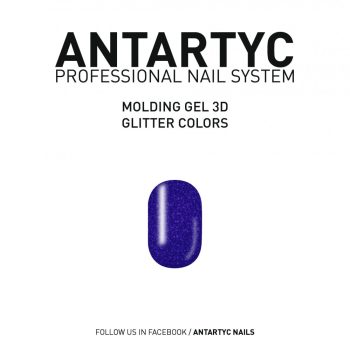 3D Molding Glitter Gel purple - 8ml