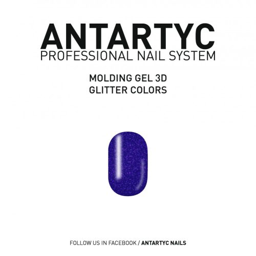 3D Molding Glitter Gel purple - 8ml