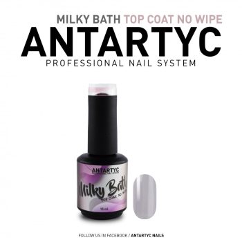 Milky Bath Top Coat  Rose no wipe  15ml