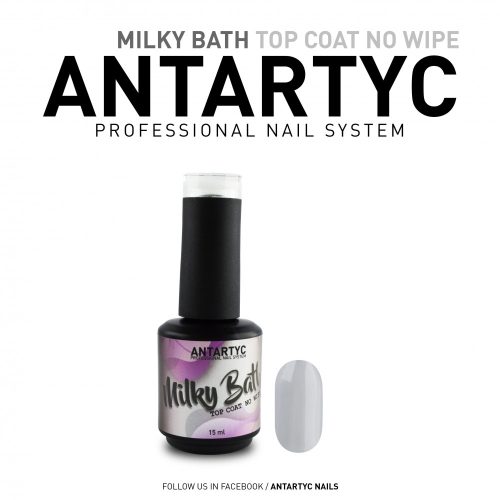 Milky Bath Top Coat  Weiss no wipe   15ml